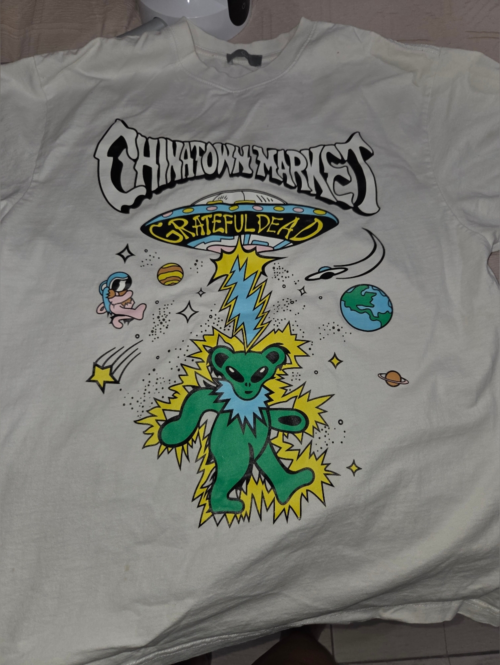 Chinatown Market x Grateful Dead Green Bear UFO Graphic Tee